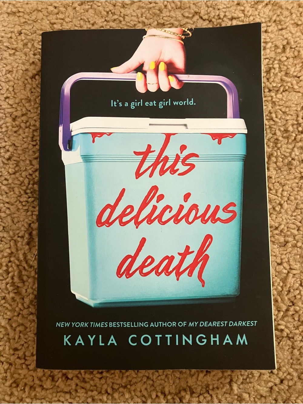 This Delicious Death by Kayla Cottingham - Teal & Red Cover